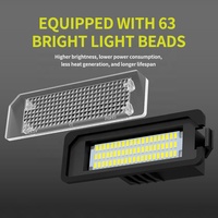 Lámpara LED para Matrícula sin Errores Canbus para VW Golf 4 5 6 7 Passat Polo Beetle CC Seat Leon Blanca 12V Luces para Auto