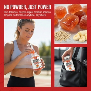 Bonbons Gommeux de Créatine pour la Nutrition Sportive : Réduit les Douleurs Musculaires, Complément Alimentaire, Carburant Musculaire - Product Image 2