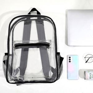 Custom Wholesale OEM Unisex <b>Waterproof</b> Transparent Workbag Travel Heavy Duty See Through PVC Clear <b>Backpack</b> for <b>School</b> Kids - Product Image 2