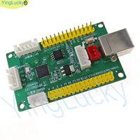 Carte d'encodage USB à délai zéro Raspberry Pi Pico, kit de joystick d'arcade DIY avec composants en plastique pour câbles de boutons PC/PS4