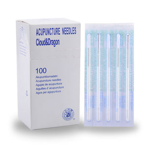 Agujas desechables de acupuntura estériles de acero inoxidable, agujas de aguja de un tubo - Product Image 2