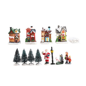 2023 nuevo conjunto de pueblo de <span class=keywords><strong>Navidad</strong></span> en miniatura Casa de resina Led <span class=keywords><strong>Lemax</strong></span> accesorios de pueblo de <span class=keywords><strong>Navidad</strong></span> Decoración - Product Image 6