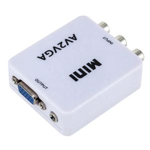 Convertisseur vidéo mini AV vers VGA avec audio 3,5 mm <span class=keywords><strong>AV2VGA</strong></span> / CVBS + audio vers PC HDTV - Product Image 1