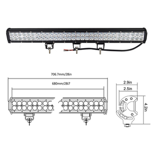 Auto Lighting System Offroad Truck 4WD <strong>Led</strong> Work <strong>Light</strong> 180w 72w 120w 240w 288w <strong>300w</strong> 126W <strong>Led</strong> <strong>Light</strong> <strong>Bars</strong> - Product Image 5