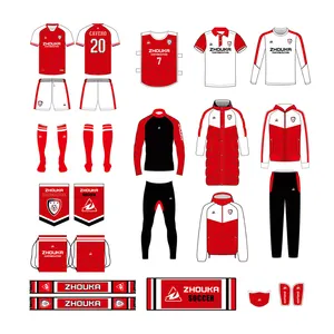 Professional Personalized Custom Design Tracksuit Football Series Jersey Soccer Kit OEM Custom Made Full Set Soccer Jersey