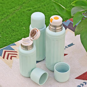 Bouteille d'eau de voyage Topnovo multicolore 350 500 750 ml, gobelet isotherme à double paroi en acier inoxydable avec cordon - Product Image 5