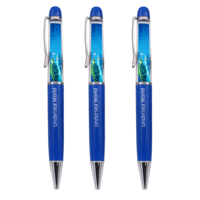Stylos à huile à cuticules flottantes en métal 2D/3D personnalisés de haute qualité chariots personnalisés pour cadeau