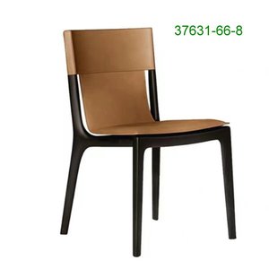 Chaise de luxe en cuir selle-Chaise de selle moderne 37631-66-8 - Product Image 1