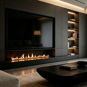 Cheminée électrique intelligente Inno-Fire de 60 pouces contrôlée par Alexa, foyer à l'<span class=keywords><strong>ethanol</strong></span> intelligent - Product Image 5