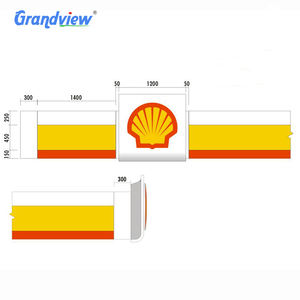 LED屋外キャノピー3D照明付きガソリンスタンド建設 - Product Image 5