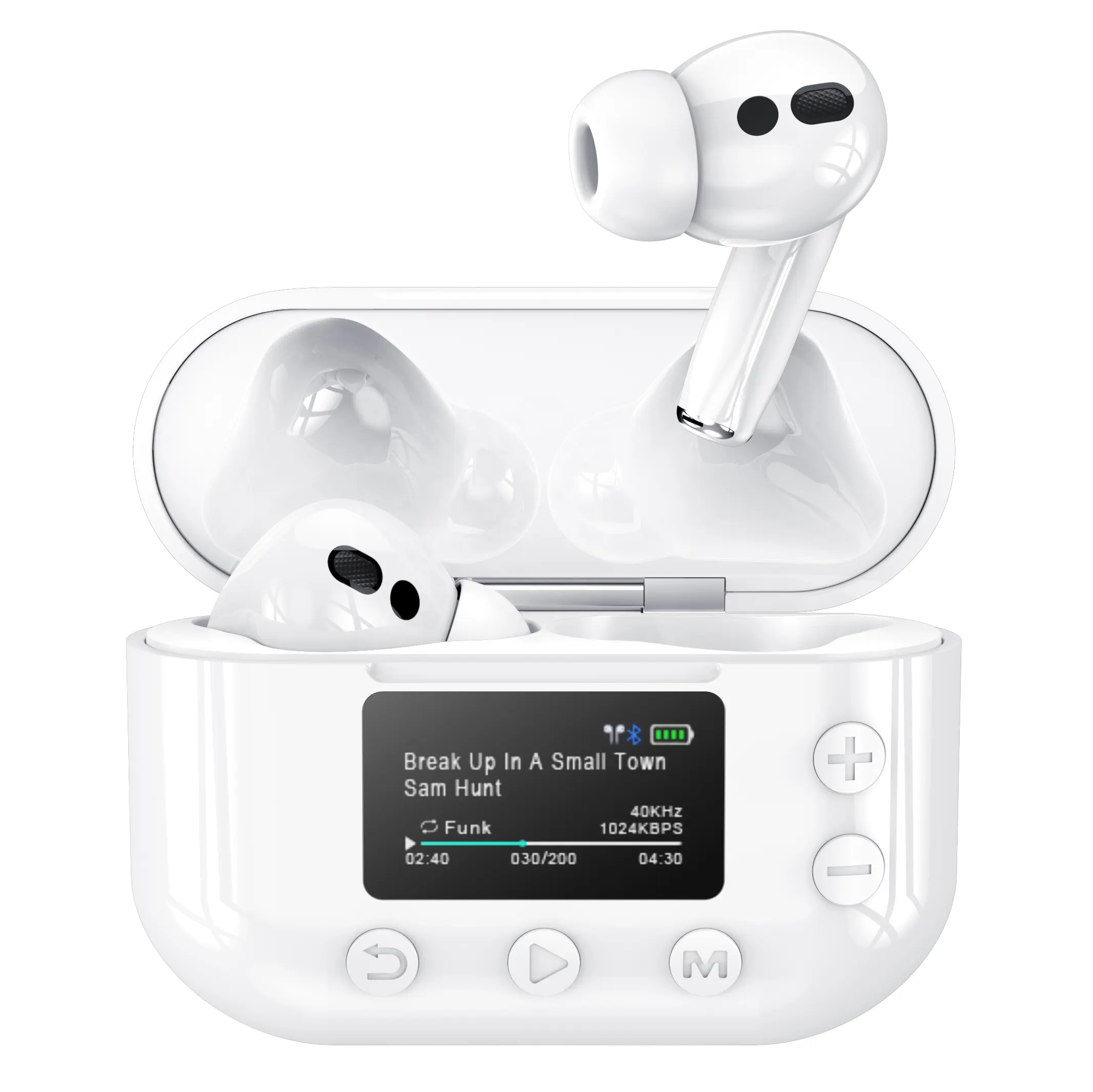 TWS wireless earbuds MP3 player 2-in-1 earphones & headphones