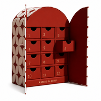 Boîte de calendrier de l'avent personnalisée en forme d'arche, 24 jours, compte à rebours de Noël, boîte de calendrier de bijoux de luxe, emballage cadeau