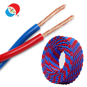 Fil flexible double RVS 450/750V-Cuivre toronné 2 * 1.0mm ², isolé en PVC pour circuits d'éclairage de secours - Product Image 1