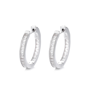 Hand Made Hoop <strong>Earrings</strong> Real <strong>Silver</strong> 925 <strong>Infinity</strong> Design Cuff <strong>Earrings</strong> for Women Gift - Product Image 4