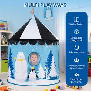 Tente de jeu pour enfants, <span class=keywords><strong>cabane</strong></span> animale, tente intérieure pour garçons et filles, tente pingouin pour enfants - Product Image 1