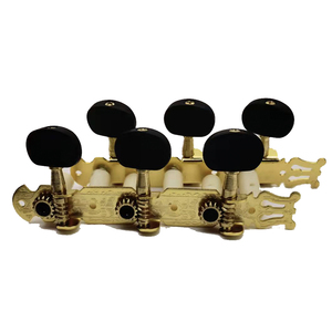 Cabezales <span class=keywords><strong>de</strong></span> máquina <span class=keywords><strong>de</strong></span> <span class=keywords><strong>guitarra</strong></span> clásica, 3 líneas, <span class=keywords><strong>cuerdas</strong></span> <span class=keywords><strong>de</strong></span> nailon, R + L, llave <span class=keywords><strong>de</strong></span> sintonización, pintura dorada - Product Image 4