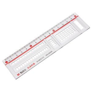 Regla de marcado Morning Light de 15 cm ARL96099, transparente, para hojas de respuesta de exámenes, regla especial para uso estudiantil - Product Image 4