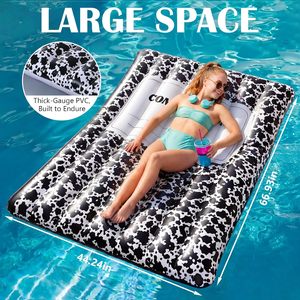 Bouée gonflable géante pour piscine, modèle Composition Book, 66,9 x 44 pouces, pour bronzage, pour adultes, comme radeau et transat de piscine, pour fêtes estivales - Product Image 2