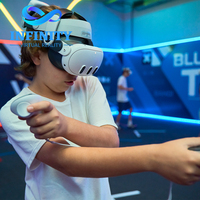 Juego de Disparos VR para 4, 6, 8 y 10 Jugadores, Simulador de Juego de Pistola VR Multijugador, Sala de Escape de Realidad Virtual Interior, Máquina de Juego VR 9D Arena