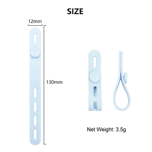 Attaches-câbles <span class=keywords><strong>réutilisables</strong></span> <span class=keywords><strong>en</strong></span> <span class=keywords><strong>silicone</strong></span> - Organisateur de cordons élastiques multi-usages - Sangles de gestion de câbles réglables - Product Image 2