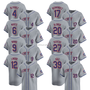 2025 para New York Road Limited, camisetas de béisbol personalizadas para hombres, uniformes bordados grises con logotipos de talla grande personalizables - Product Image 1