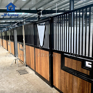 Prefabrik atlı çevre dostu bambu çelik çerçeve at istikrarlı durak sosyalleşme v-boyunduruk pencere ile sürgülü ön - Product Image 3