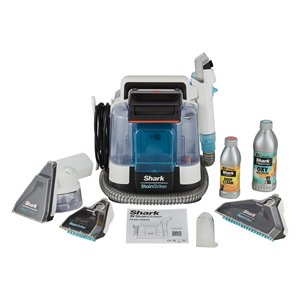 Shark StainStriker PX200EUT 450W Limpiador de Alfombras Blanco Azul con Herramienta para Grietas y Manchas de Mascotas, Herramienta para Manchas Difíciles - Product Image 1