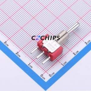 100SP3T1B1M2QE Toggle Switch Switch Single Pole Double Throw 120V 28V Cylindrical Knob - Product Image 1