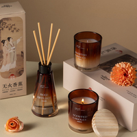 Meilleures ventes de pots en verre personnalisés, décoration de maison de luxe, parfum, logo personnalisé, cire de soja biologique, cire de noix de coco, bougies parfumées de luxe