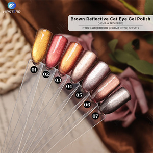 เจลทาเล็บสีน้ำตาลสะท้อนแสงแบบตาแมว สำหรับร้านทำเล็บมืออาชีพ  ไม่มีส่วนผสมของ HEMA และ TPO - Product Image 3