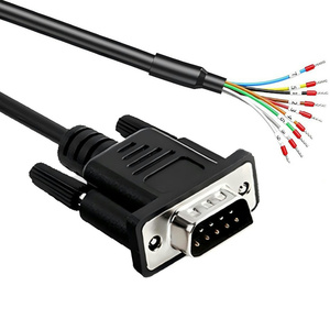 Câble coaxial SFPT Cat5e RJ45 8P8C mâle vers DB9 mâle avec gaine en PVC pour microphone, moniteur, lecteur DVD et projecteur - Product Image 4