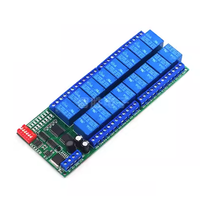 Carte relais 8CH 16CH 32 CH RS485 12V Modbus RTU Protocole Port série Contrôleur de relais Commutateur à distance Relais de contrôle PLC