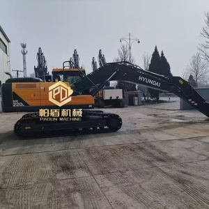 Excavatrices Hyundai HX220L d'occasion de haute qualité, excellent rapport qualité-prix, excavatrices hydrauliques sur chenilles de taille moyenne de 22 tonnes, en bon état - Product Image 2