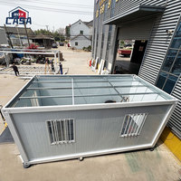 Structure en acier métallique de 20 pieds et 40 pieds, kit de conteneur modulaire préfabriqué portable, conteneur de bureau, maison conteneur