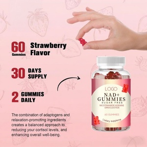 NAD Resveratrol Plus Gummies Nicotinamid Adenin Vitamin D3 K2 Gummibärchen Dinukleotid Anti-Aging-Ergänzung Hautpflege NAD Gummies - Product Image 1