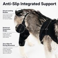 Harnais de soutien arrière orthopédique pour chien en maille polyester respirante pour dysplasie de la hanche, récupération de la LCA, confort réglable, mobilité animale