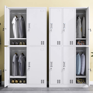Armoire de salle de bain à quatre portes, <span class=keywords><strong>six</strong></span> portes, remplacement d'usine avec serrure, armoire de rangement épaisse, armoire de rangement pour dortoir d'employés - Product Image 2