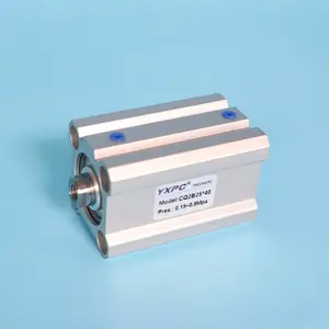 price equivalent SMC type Bore 25mm stoke 50mm magnetic stroke adjustable double acting cq2b compact pneumatic cylinder