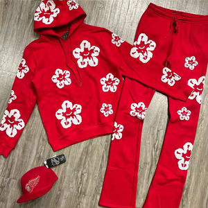 Sweats à capuche personnalisés survêtements pour hommes 100% sweats en coton Streetwear impression bouffante sweat à capuche lourd pour hommes - Product Image 1