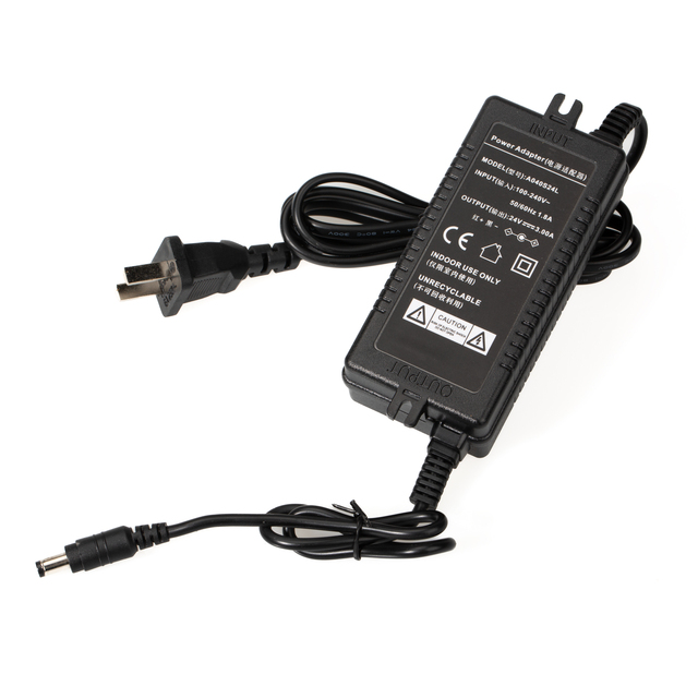 Latest 24V3A EU Plug in Power Supply Adapter with LED Light and 1.2m Cable for Electrical Appliances