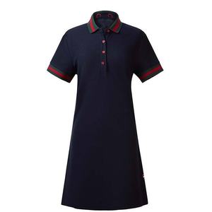 Camiseta larga de verano personalizada para mujer, camiseta <span class=keywords><strong>Polo</strong></span> elástica cómoda para vestido <span class=keywords><strong>Polo</strong></span> - Product Image 3