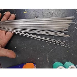 ZGHQHCDRH ลวดเหล็กสแตนเลส 1.2x1000 มม. เหล็กแข็งตรงสำหรับงานประดิษฐ์และโครงการ DIY - Product Image 4