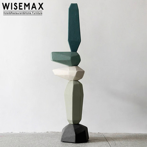 WISEMAX mobili arte moderna scultura per la casa decorazione d'interni hotel lobby camera da letto <span class=keywords><strong>arredamento</strong></span> in legno arte decorazione scultura - Product Image 4