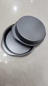 <span class=keywords><strong>Moule</strong></span> à <span class=keywords><strong>tarte</strong></span> et plat rond en acier au carbone de 9 pouces, revêtement en résine de silicone écologique, compatible four et lave-vaisselle - Product Image 6