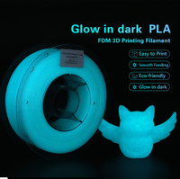 Nature3D Factory's Eco-friendly 1kg 175mm Serie luminosa PLA Filamento de impresora 3D 2025 Varillas de plástico de ventilador oscuro que brilla más caliente