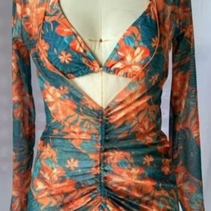 Popular Jacquard Women Swimwear Zigzag Push up Trim Swimsuits Custom 2024 Spring Summer Swimwear Collection - Product Image 2