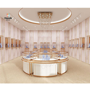 Luxury LED Lighting Jewelry Kiosk Design <b>Display</b> <b>Cabinet</b> Showcase Shop Decoration Solutions Furniture Jewelry Counter - Product Image 4