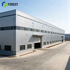 Estructura de Acero Modular Lista para Instalar, Estructura de Acero Industrial para Instalaciones Industriales, Almacén de Gran Capacidad para Trabajo Pesado - Product Image 1