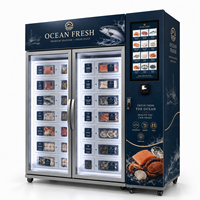 Distributeur automatique de produits de la mer surgelés avec système intelligent et gestion cloud via SDK pour la vente en ligne 24h/24 et 7j/7