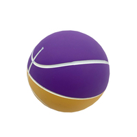 Vente flash : ballon de squash en caoutchouc rose de 60 mm, rebond élevé, mini-basket-ball, jouets promotionnels personnalisés